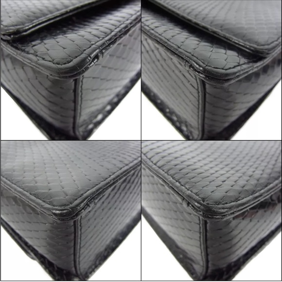 Ungaro Logos Leather Classic 3Way Shoulder Clutch Bag - Picture 9 of 12